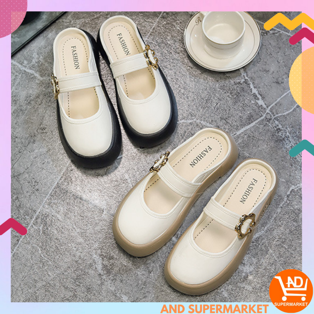 Sepatu Sandal Wanita Import Sepatu Slip On Perempuan Terkini Sepatu Jalan Cewek Fashion Kasual Cantik Murah SPT-66