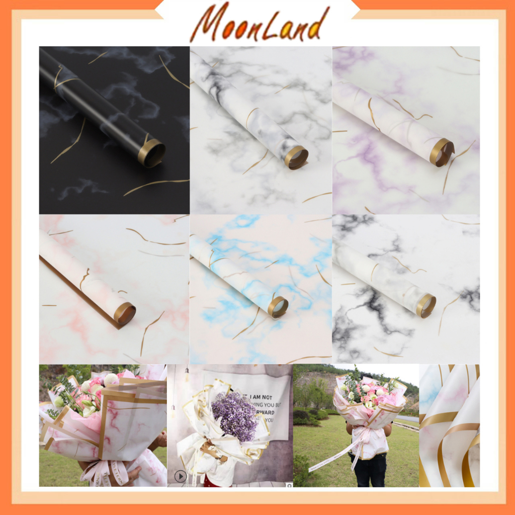 

Marble Cellophane Wrapping Paper Kertas Bunga KB6048