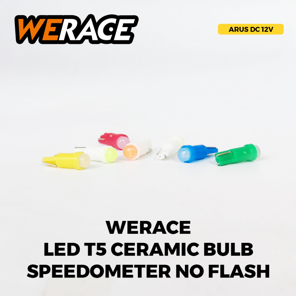 [WERACE] LED T5 CERAMIC BULB LAMPU SPEEDO SPEEDOMETER / NO FLASH / TIDAK KEDIP