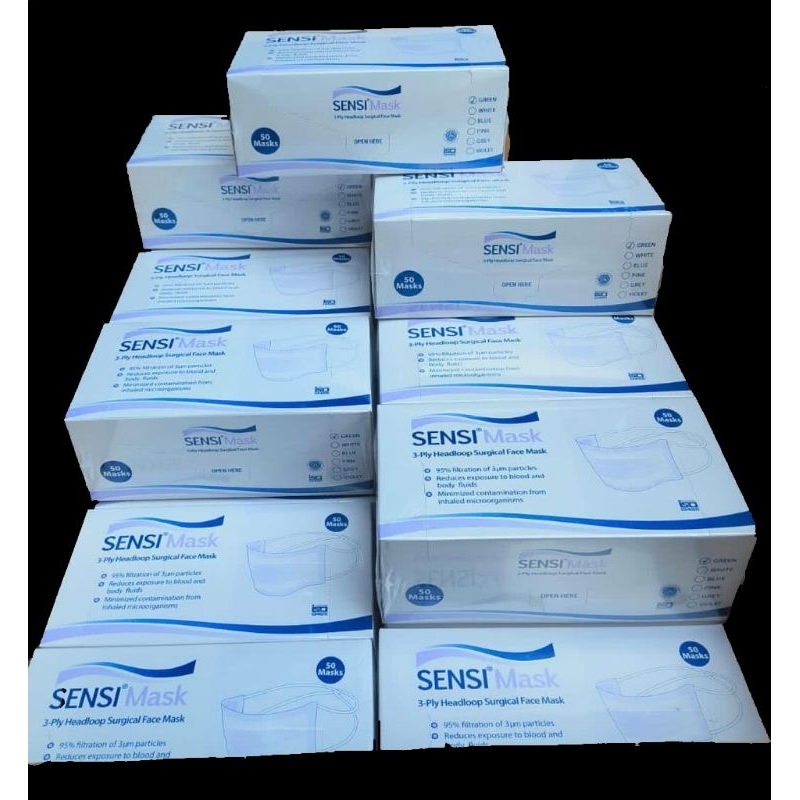 Masker sensi Headloop 3 ply isi 50 pcs medis
