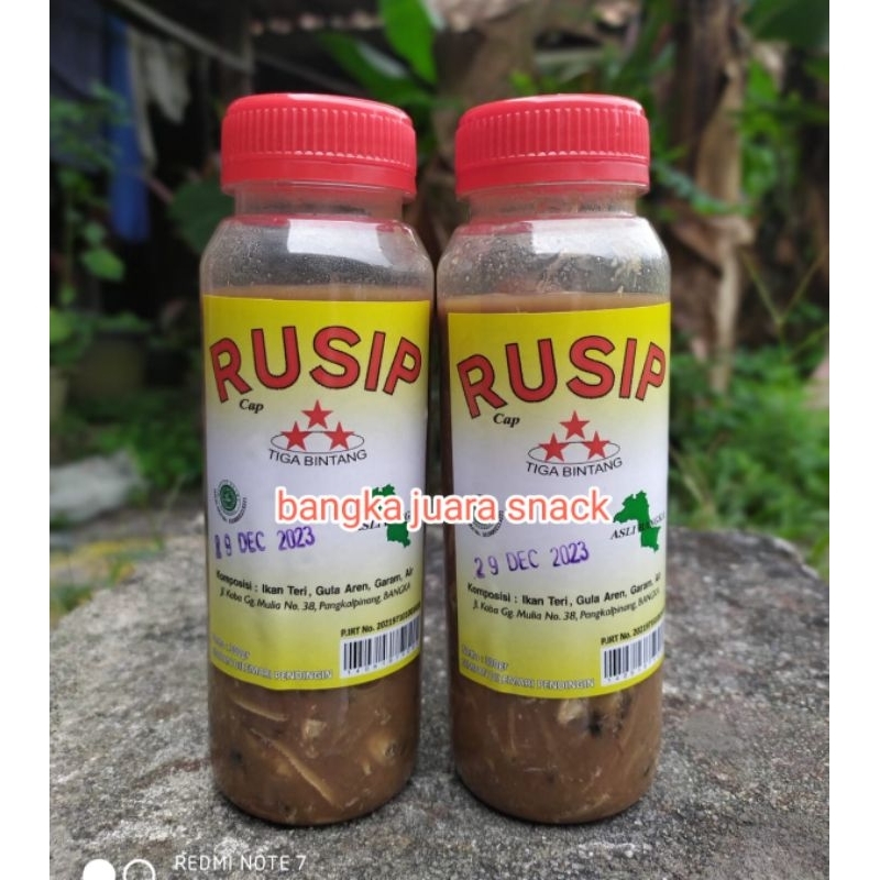 

Rusip bangka cap tiga bintang oleh oleh khas bangka