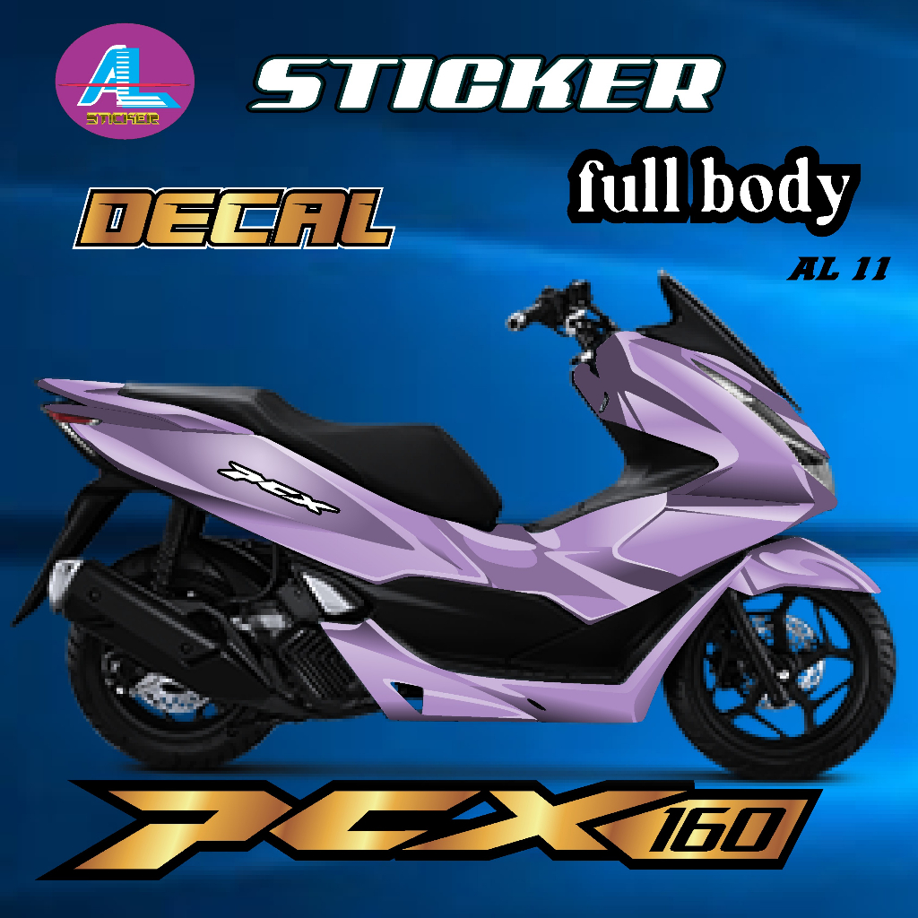 (COD)Decal DECAL Sticker  PCX 160 2021 Fullbody - Dekal All New PCX160 DESAIN one piece TERBARU TERK