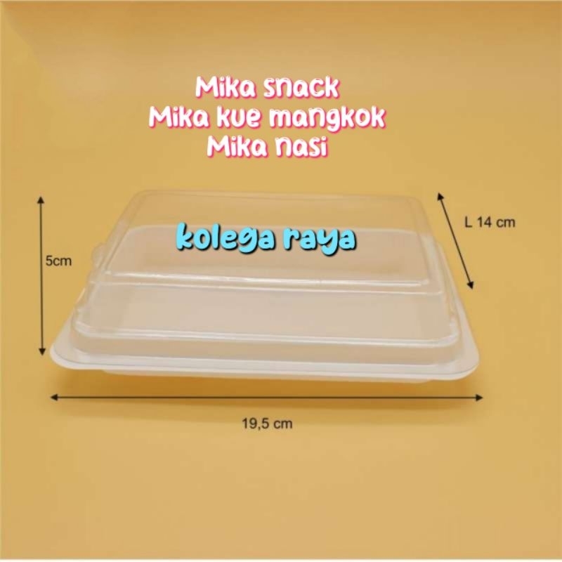 Mika Kue Mangkok Mika Snack Mika Nasi warna putih isi 50pcs