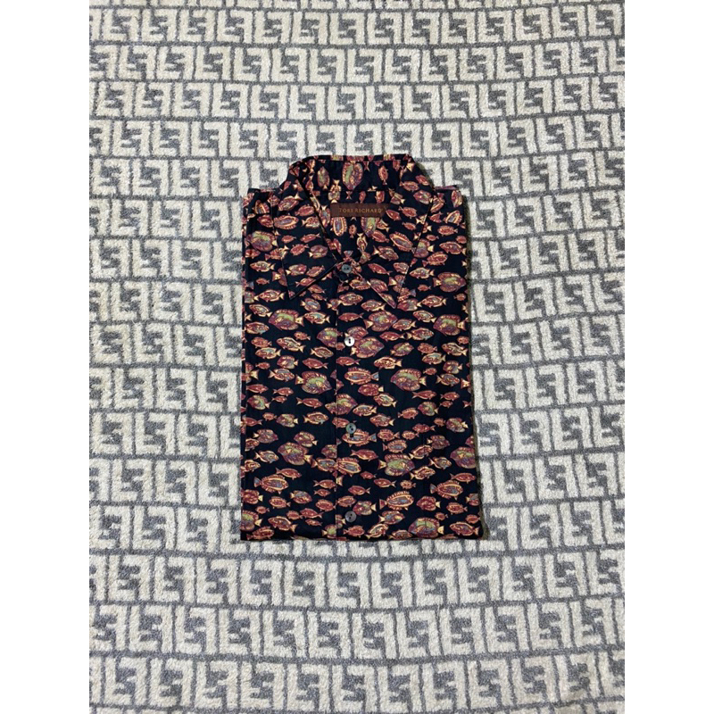 Tori Richard Fish Print Shirt