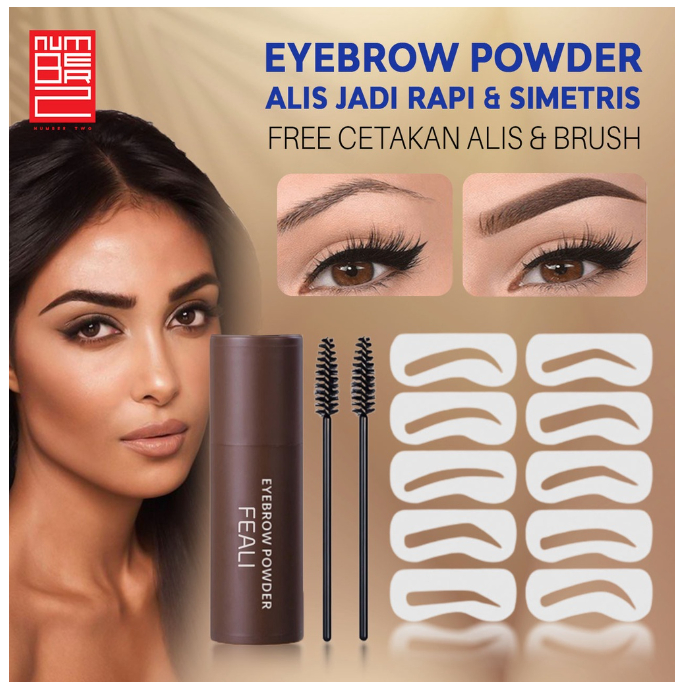 FEALI Eyebrow Powder Cetakan Alis Original Shaping Eyebrow Stamp Alis Stempel Alis