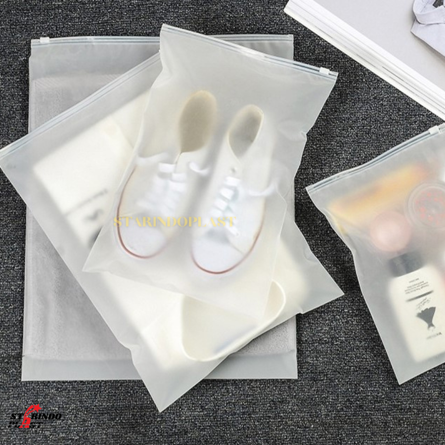Zipper Lock Zipper Frozed Bag Travel Pouch Dompet Kosmetik Baju Sepatu Dll