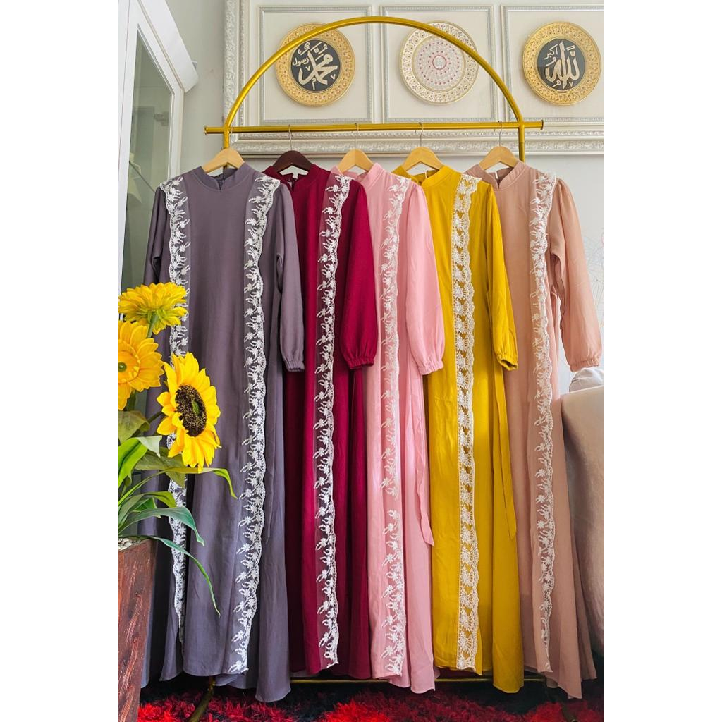 T370 DRESS MAXY GAMIS CASUAL WANITA MUSLIMAH KEKINIAN VIRAL ORIGINAL REAL PICT GOOD QUALITY MEWAH TE