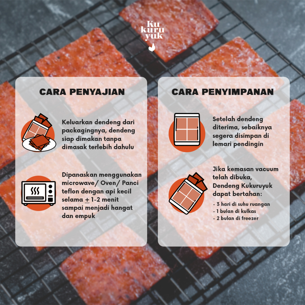 

[PREMIUM] Dendeng Ayam Kukuruyuk Makanan Siap Saji Frozen Food - 200 Gram