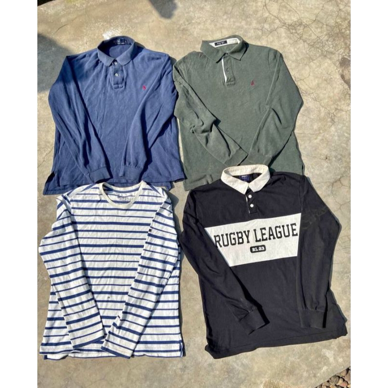 KAOS LENGAN PANJANG | KAOS KERAH LENGAN PANJANG | RUGBY SECOND BRANDED