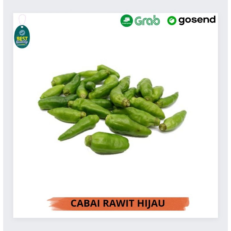 

Cabai Rawit Hijau Segar Tanpa Tangkai - 250gr