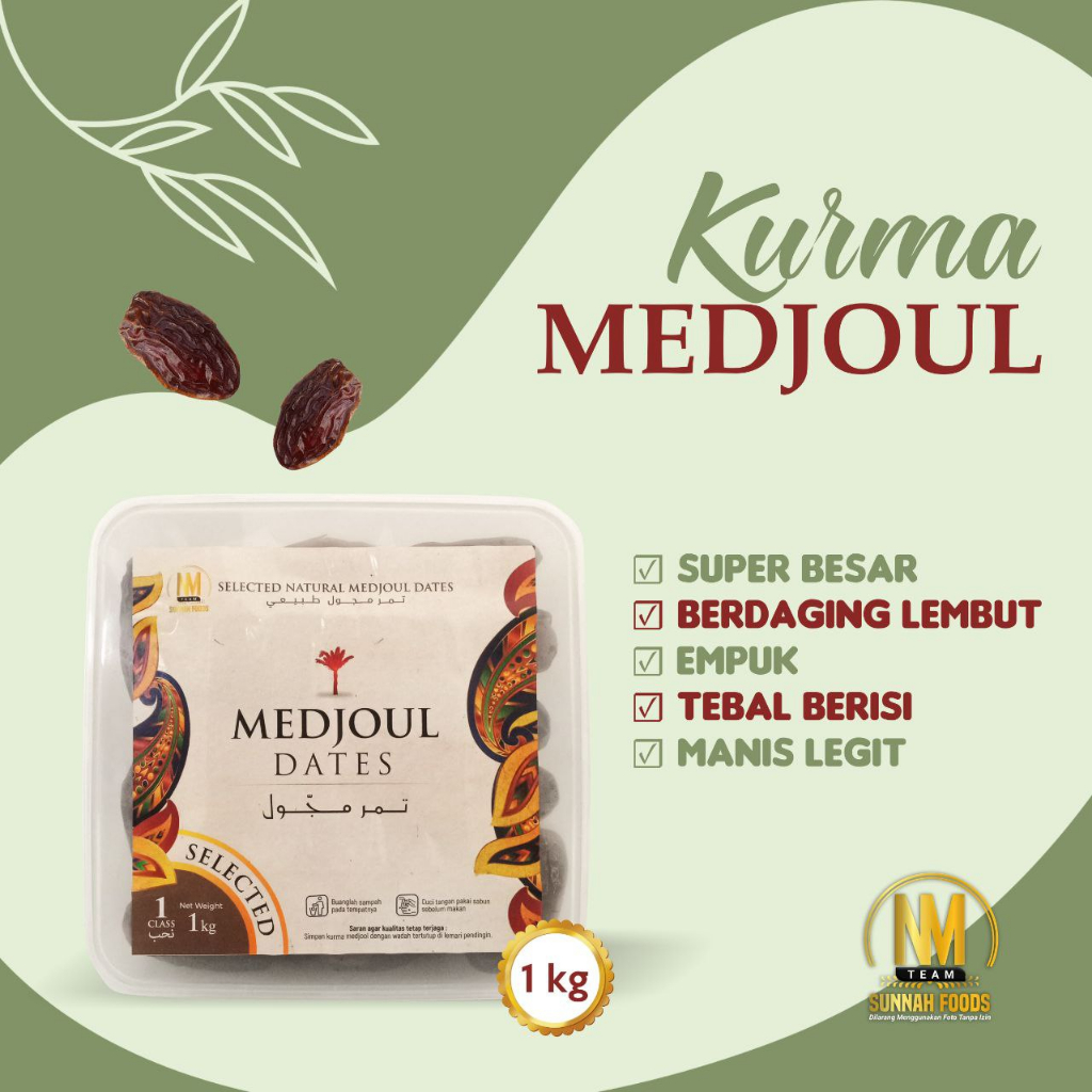 

Kurma Medjool / Medjol / Medjoul Jumbo Palestine 1kg