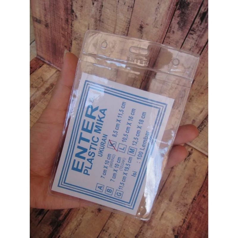 5pcs Tempat ID Card uk. 8,5 x 13,5cm