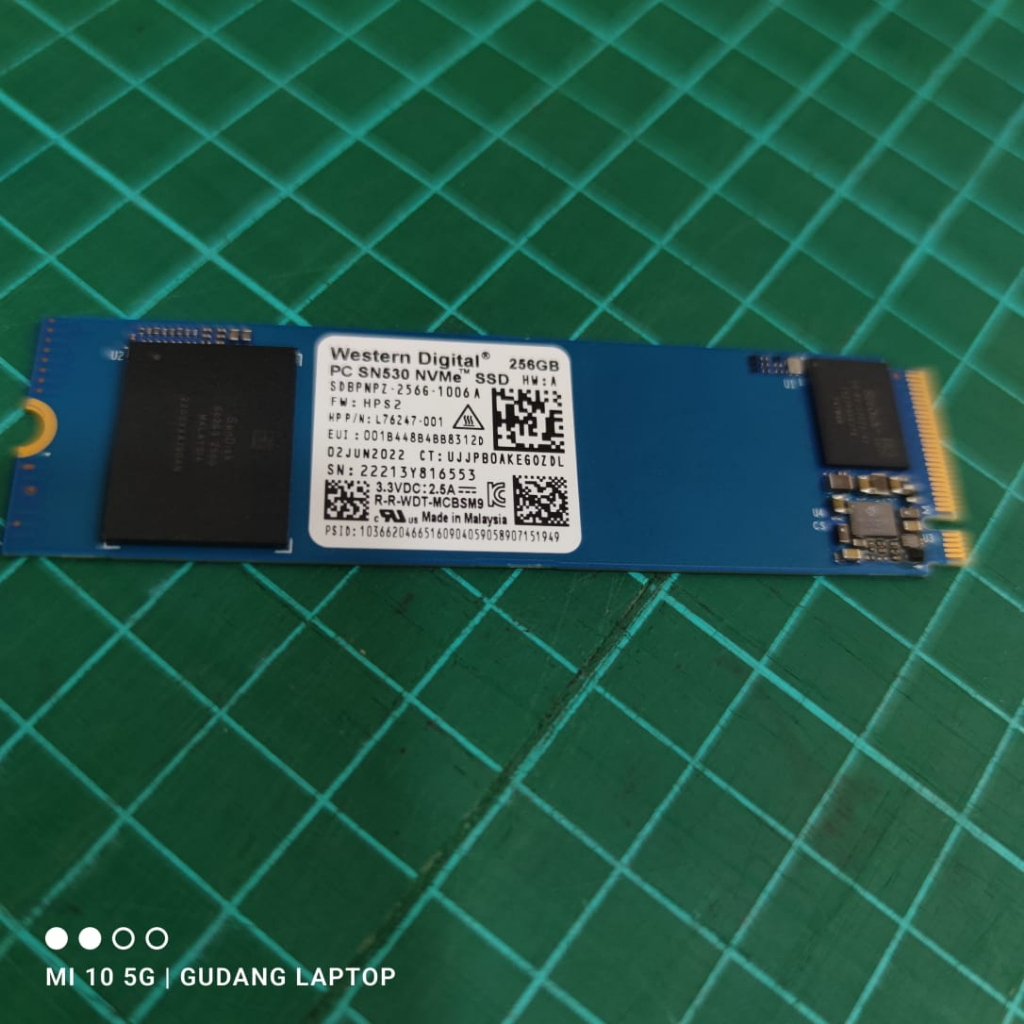 CUCI GUDANG SSD CABUTAN PCIE GEN 3 NVME 256GB BERGARANSI