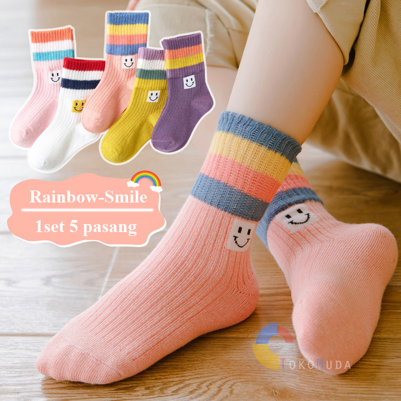 TOKOMUDA COD NEW KAOS KAKI ANAK ISI 5 SET USIA 1 2 3 4 5 6 7 8 9 10 11 12 ws