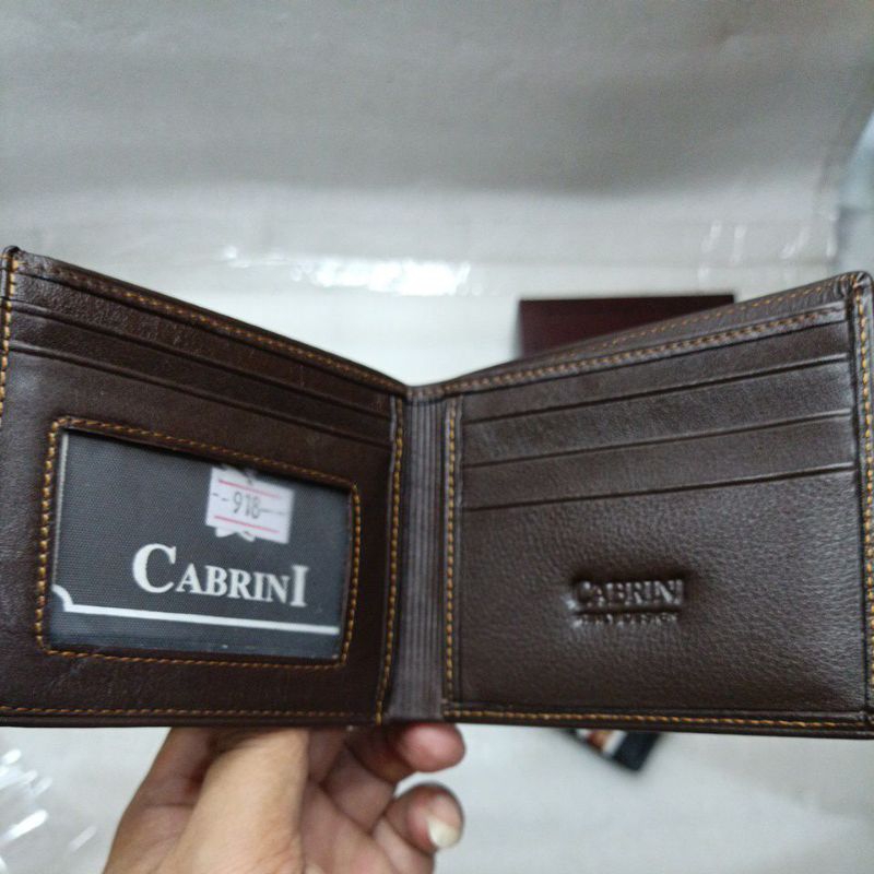 Dompet Pria 3 Dimensi CABRINI 9-18 || Dompet Kulit Pria 3 in 1 Cabrini Polos Lembut