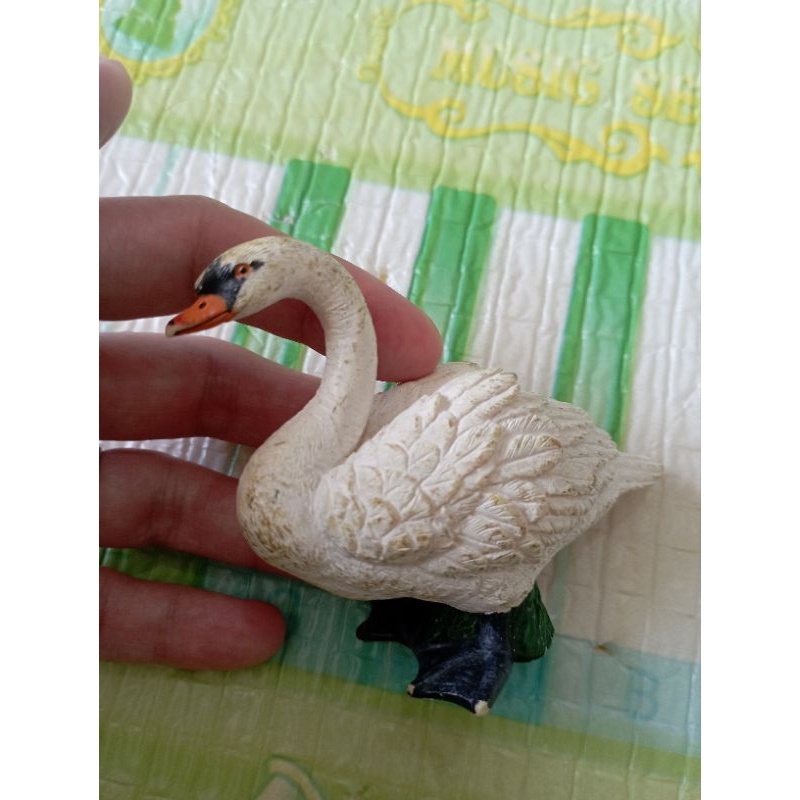 MOJO animal figurine swan angsa putih preloved