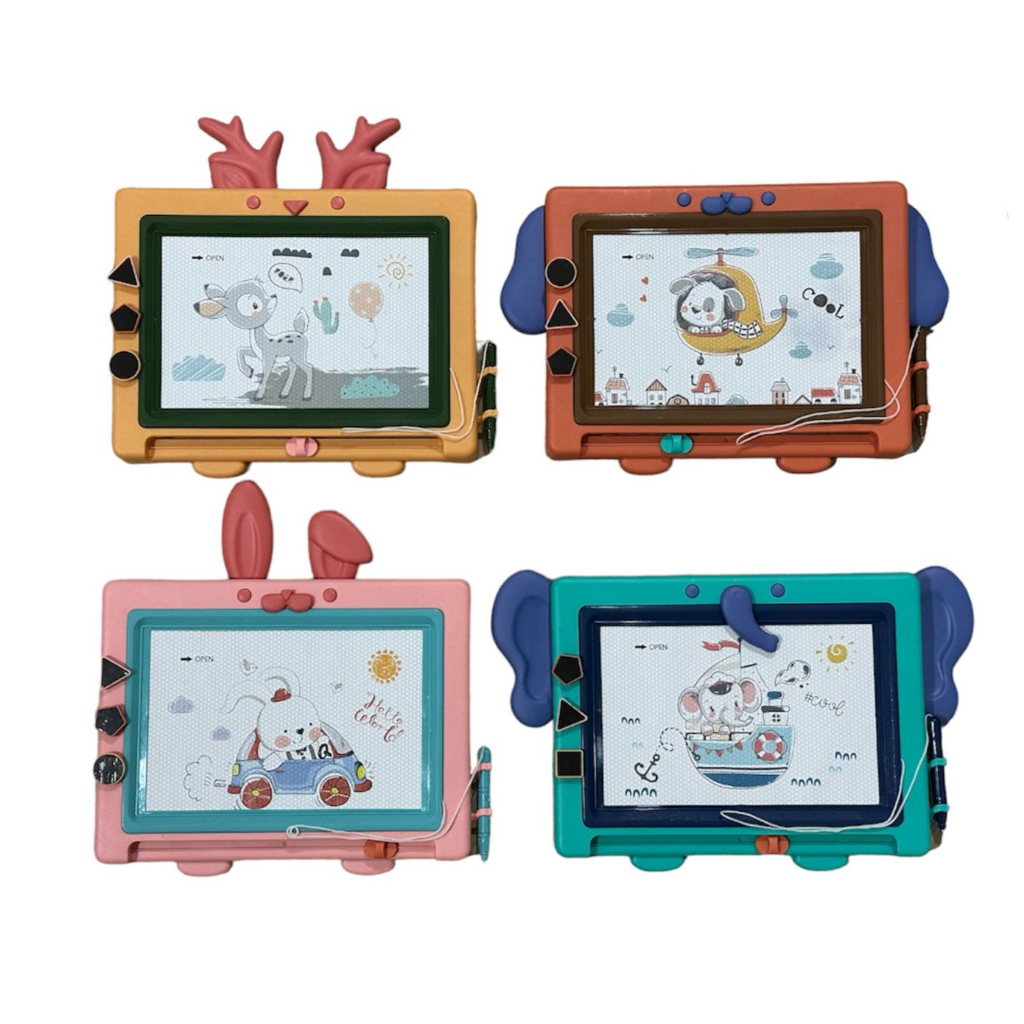 [JS18]Meja Gambar Anak Magnetic / Painting Board / Meja Mini Anak Karakter Hewan / Papan Gambar / Mini Board Drawing