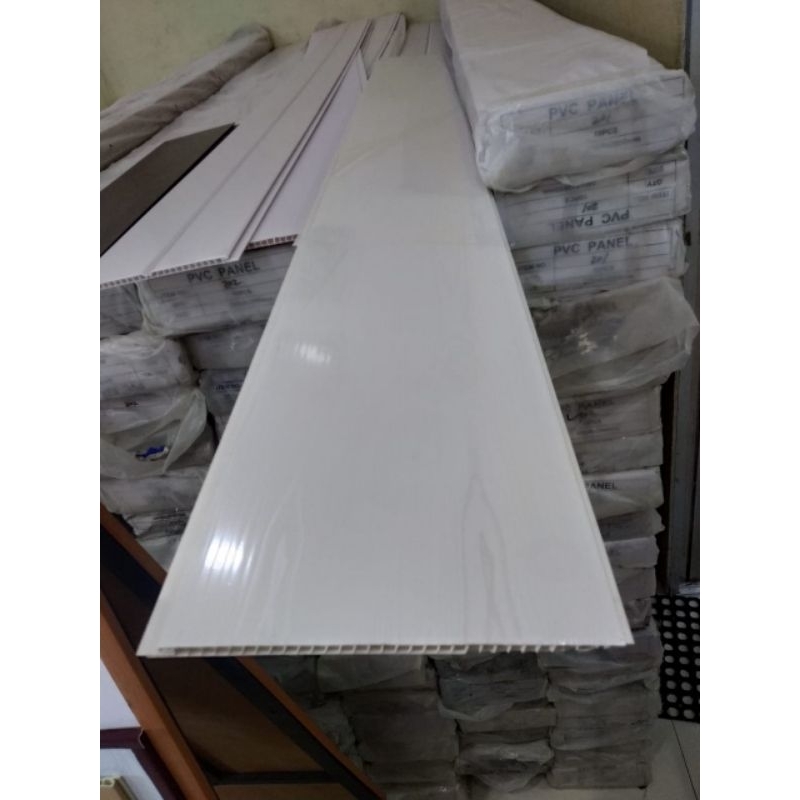 Plafon PVC Putih Polos Glossy Anti Bocor Anti Jamur Harga Permeter