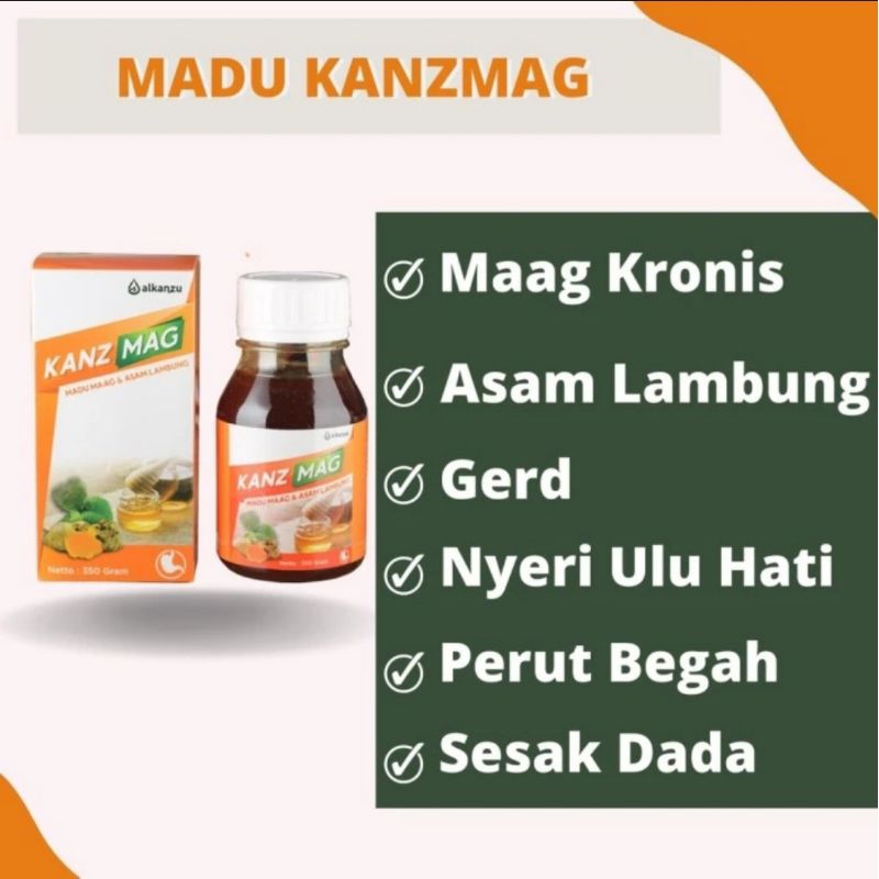 

Madu Kanzmag 350gr – Madu Herbal Alami untuk Mengatasi Maag, Asam Lambung, dan GERD