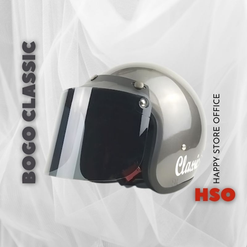 Helm murah bogo pria dewasa  SNI half face retro CLASSIC original keren kekinian nyaman trendy
