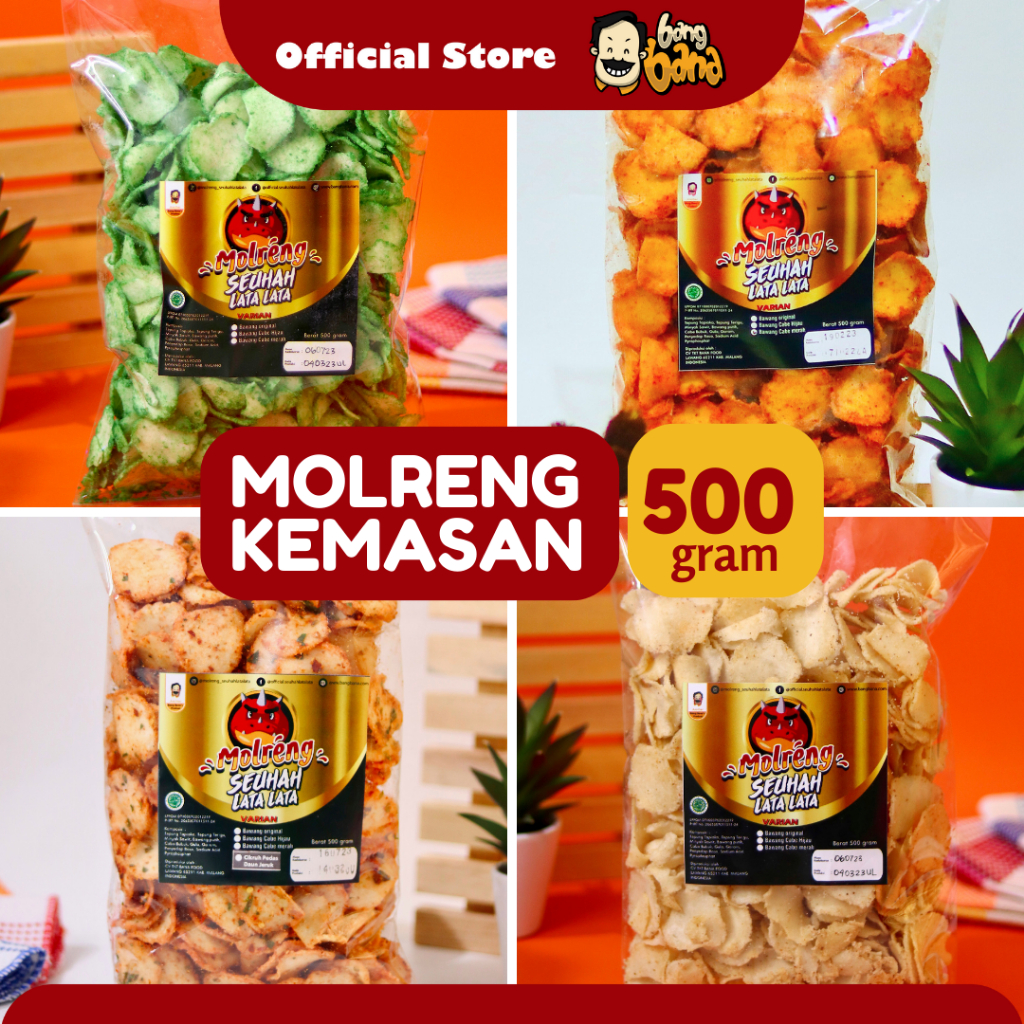 Keripik Moring Molring Molreng Seuhahlatalata Cimol Goreng 500 Gram