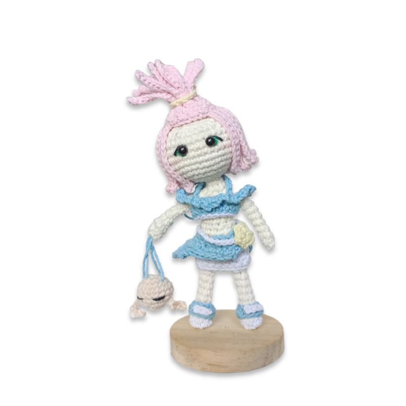 Angela Summer Mobile Legend Boneka Rajut Amigurumi /Action Figure