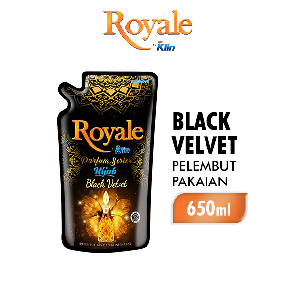 Royale Parfum Series Pelembut dan Pewangi Pakaian Hijab Black Velvet 650 ml