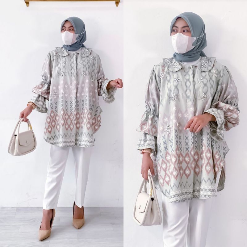 FLOWY BLOUSE | SHIRT KEMEJA ATASAN WANITA PAKAIAN CEWE IMPORT