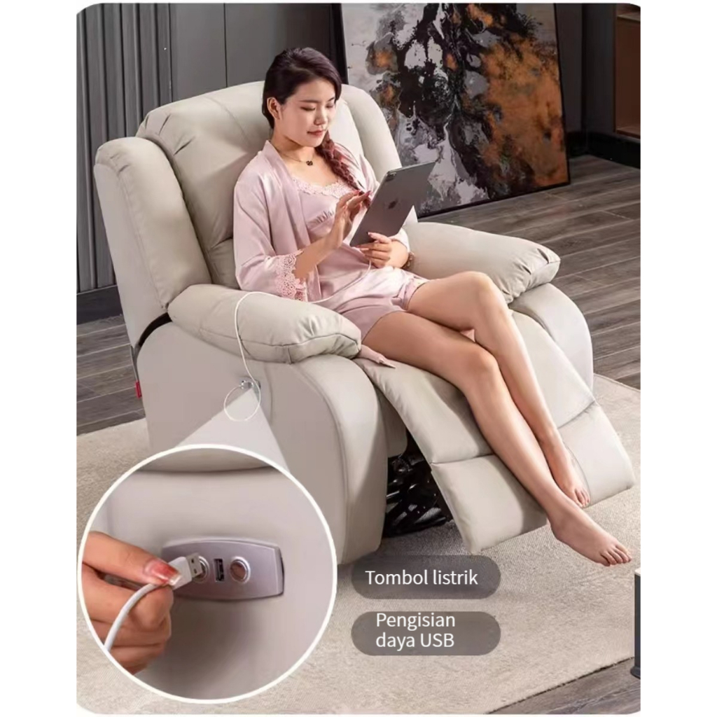 Furnibest Sofa Recliner Sofa Pijat Sofa Pijat Refleksi Sofa Pijat Electric Sofa Recliner Reclining Sofa Lazy Chair Rocking ( Goyang )