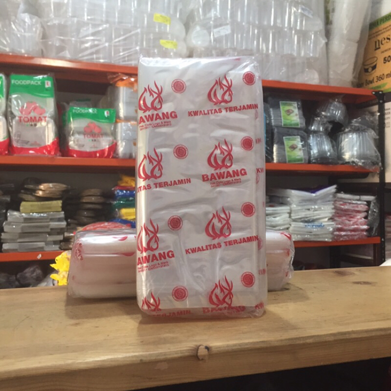 Plastik Bening BAWANG 10x20 PP Bening Tebal 0.03