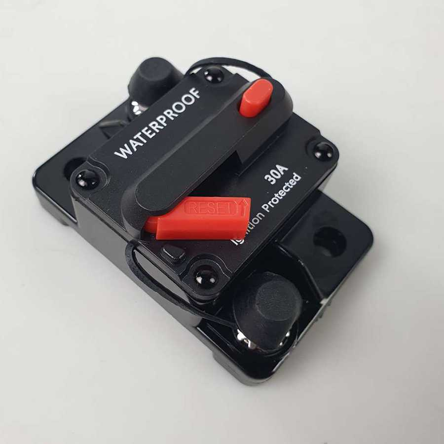 Circuit Breaker Automotive Self Recovery Switch Fuse Holder 30A Pelindung Perangkat Listrik Tahan Air Berkualitas