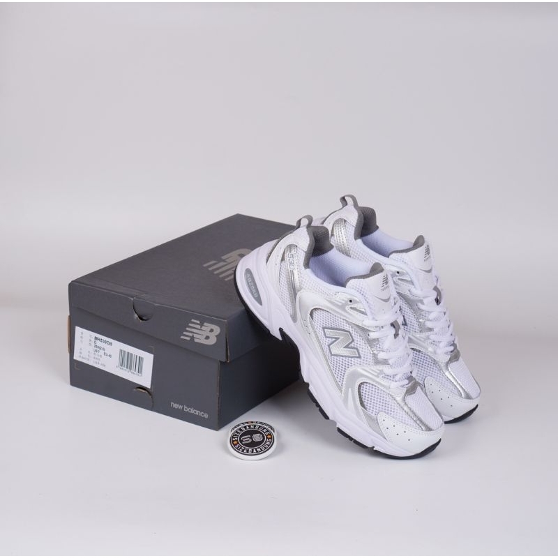 Sepatu New Balance 530 White Silver Metallic