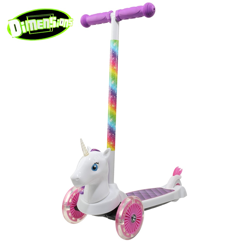 Dimensions 3D Premium 3 Wheel Kids Scooter - Skuter Scooter Kado Anak Kids Toddler Balita Mainan Roda Scoot