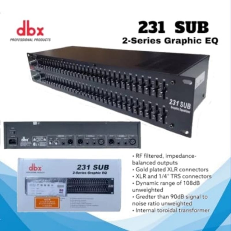 Equalizer dbx 231 sub DBX 231 subwoofer grade A++