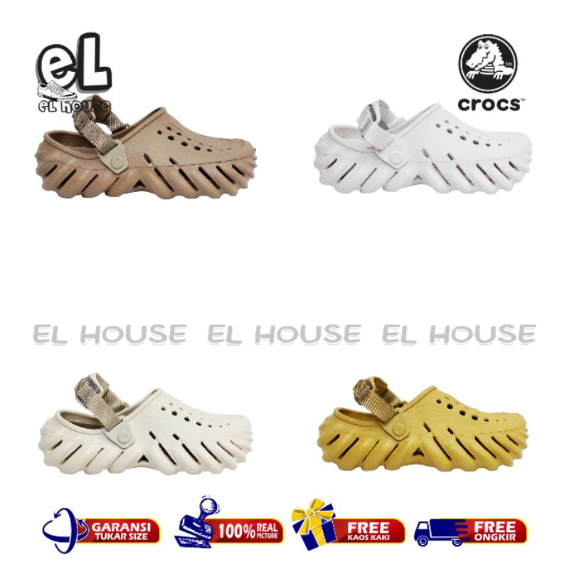 CROCS ECHO CLOG/SANDAL PRIA/SANDAL CROCS/CROCS BAPAU/CROCS ORI