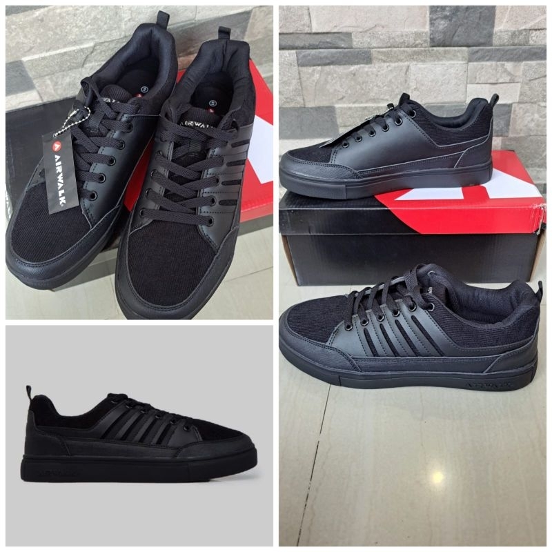Sepatu Pria Airwalk Hitam Scarl Sekolah Casual Sneakers Original Store Terbaru