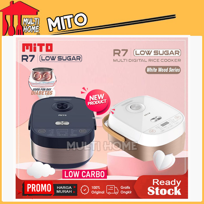 Rice Cooker Digital MITO R7 2 Liter 8 in 1 - Low Carbo / Low Sugar