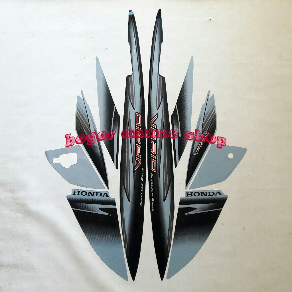 stiker striping motor vario cw 110 2006 hitam-biru