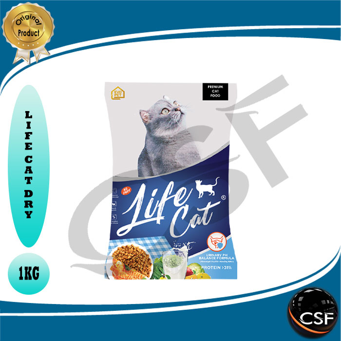 Makanan Kucing kering Premium LIFE CAT DRY 800 - 1kg