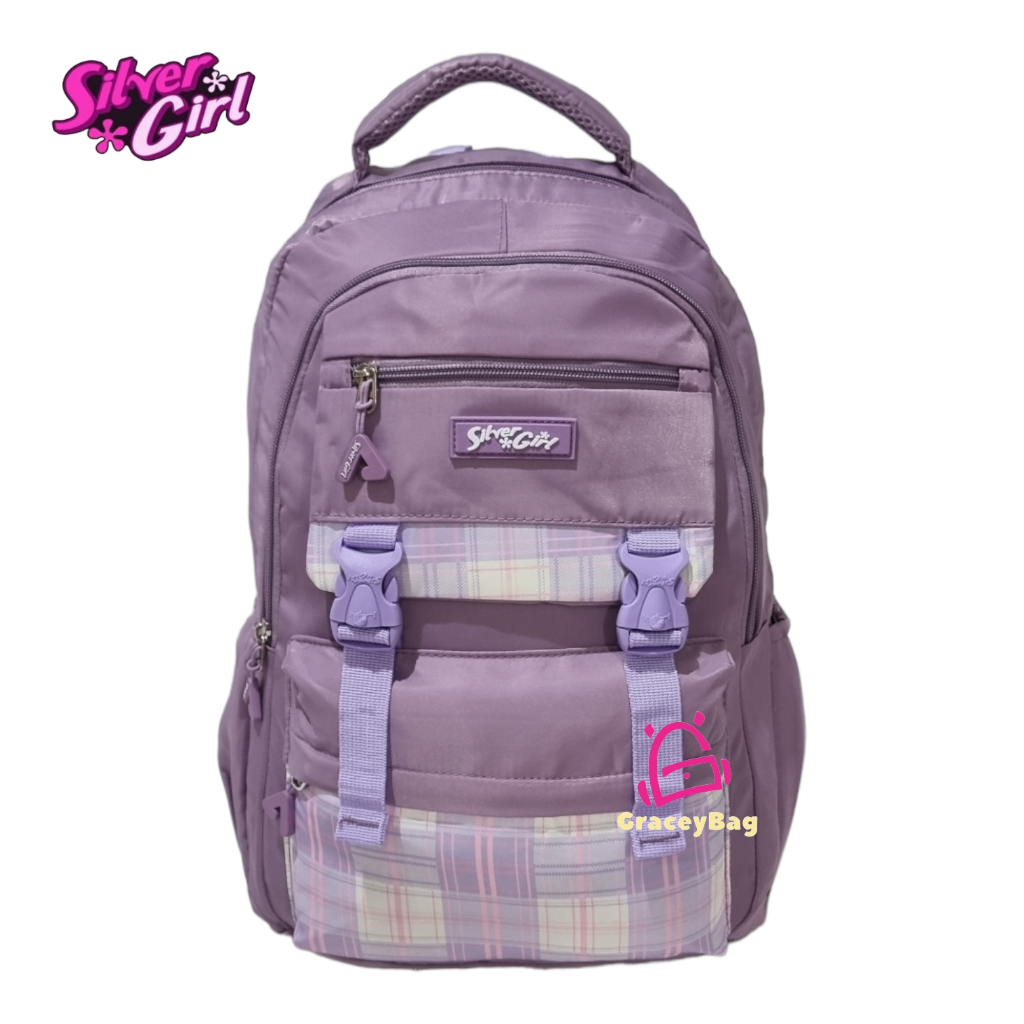 GB-73114F Tas Ransel Sekolah Anak Perempuan / Remaja Silvergirl