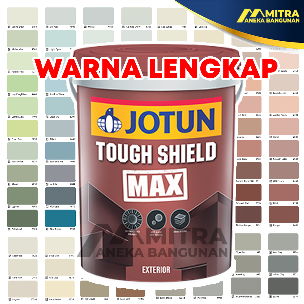 CAT TEMBOK EXTERIOR JOTUN TOUGH SHIELD MAX 3,5 LITER 5 KG