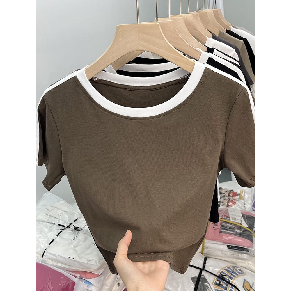 Jesyen T-shirt Polos Knit - Korean Style - Atasan Wanita Rajut Import TM (81096)