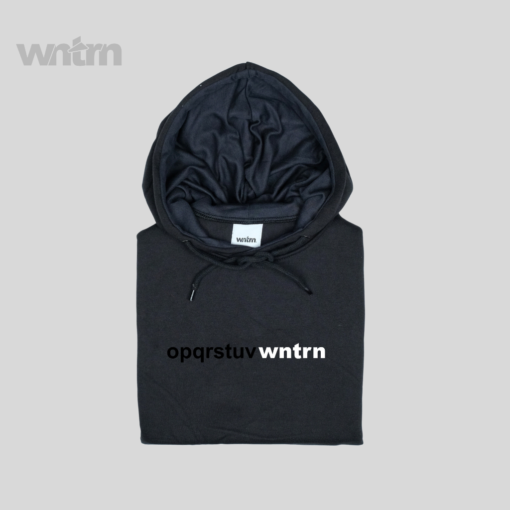 Hoodie Distro Pria Oversize Hitam Sablon Simple Polos Motif Tulisan Kata Print Pullover Lengan Panjang Keren Jumper Basic Nyaman Bahan Fleece Tebal