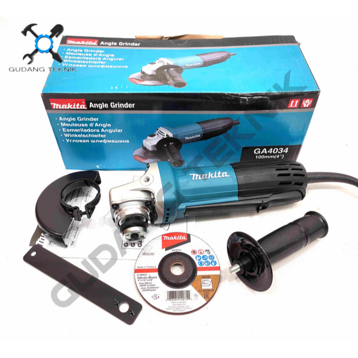 Mesin Gerinda Tangan 4&quot; GA4034 MAKITA / Angle Grinder Disc Mesin Gerinda Grinda Gurinda Listrik 4 Inch GA 4034 MAKITA