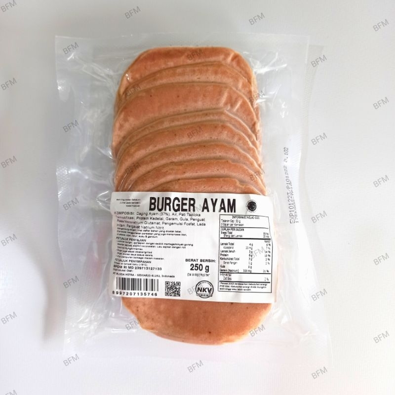 

Bernardi Burger Ayam Polos (10 Pcs) 250 Gr