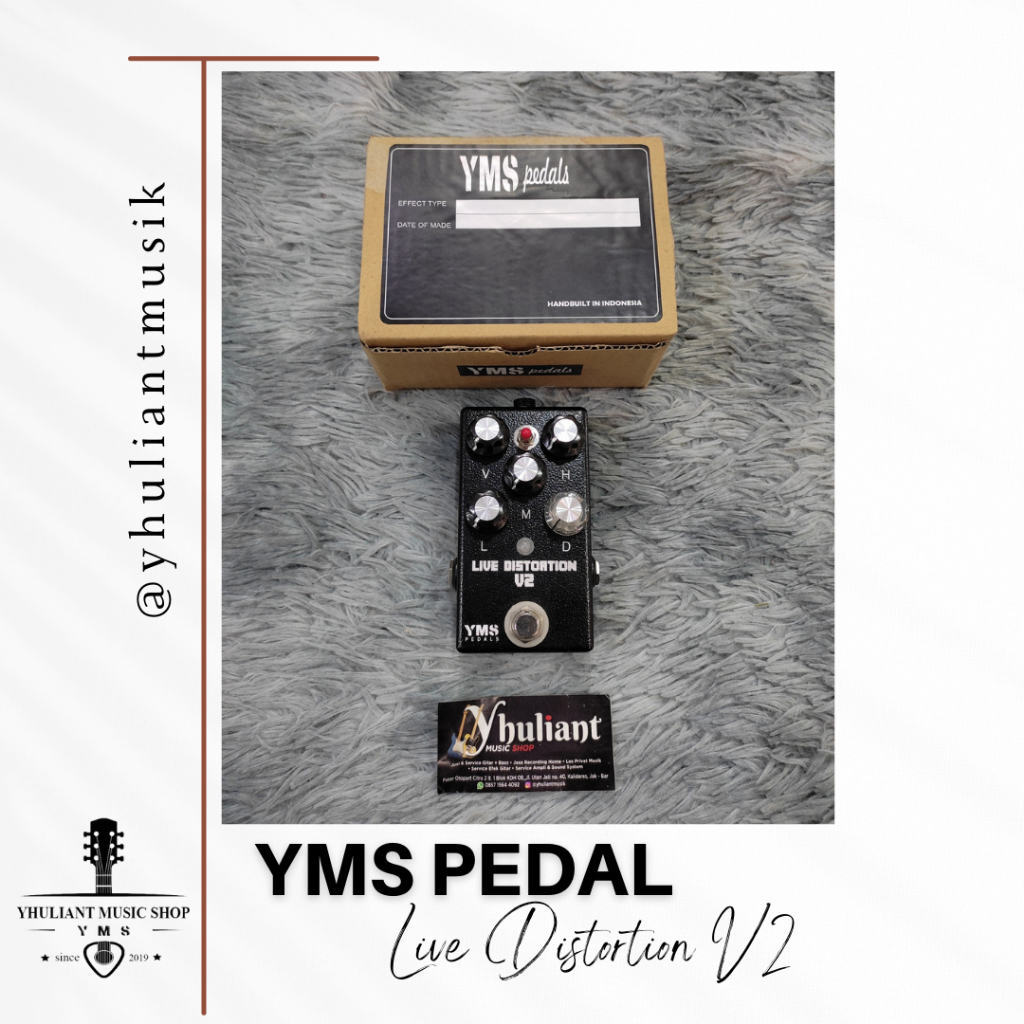 YMS Pedal Live Distortion V2 Guitar Pedal Effect original Made in Indonesia