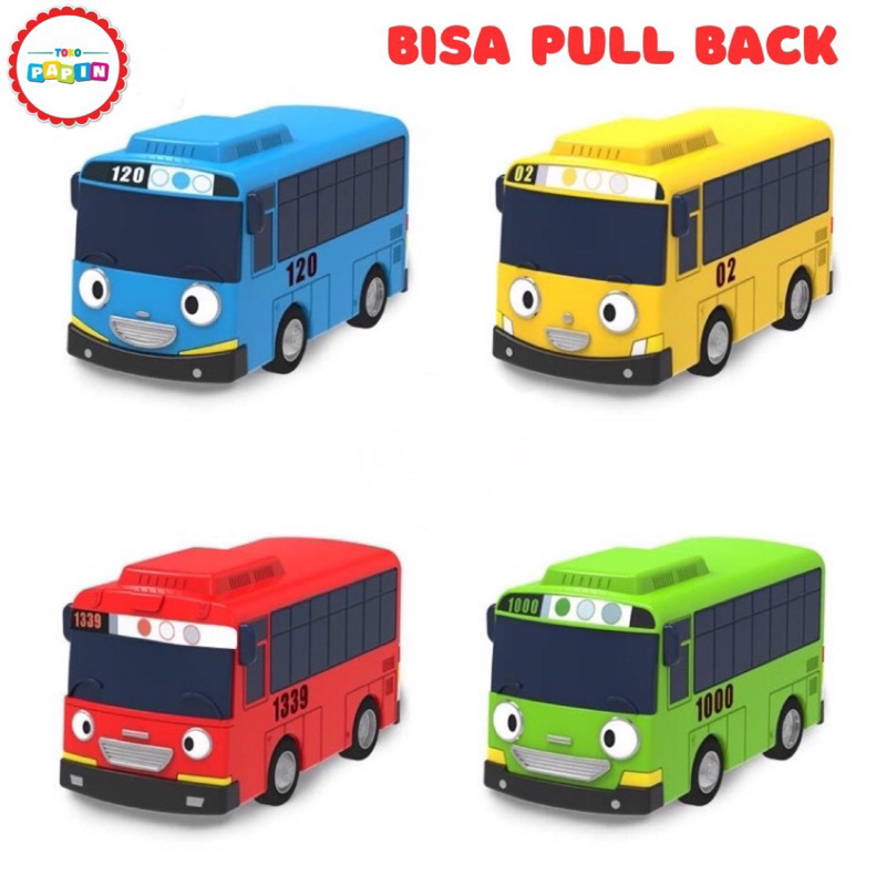 TokoPapin Mainan Edukasi Anak Bayi Mobil Mobilan Pull Back Inersia Bus Toya Toys Car Pullback