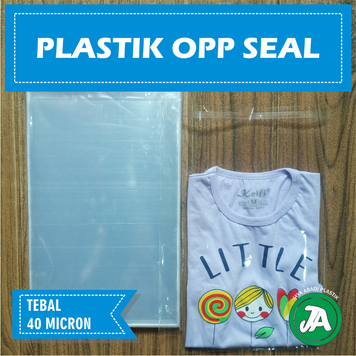 

PLASTIK OPP LEM / SEAL 30 x 40 CM TEBAL 40 MICRON ISI 100 LEMBAR