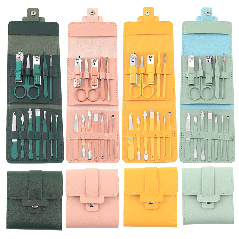 Gunting Kuku Set 12 dan Set 16 Manicure Set 12in1 dan 16in 1 Praktiks Perawatan Kuku