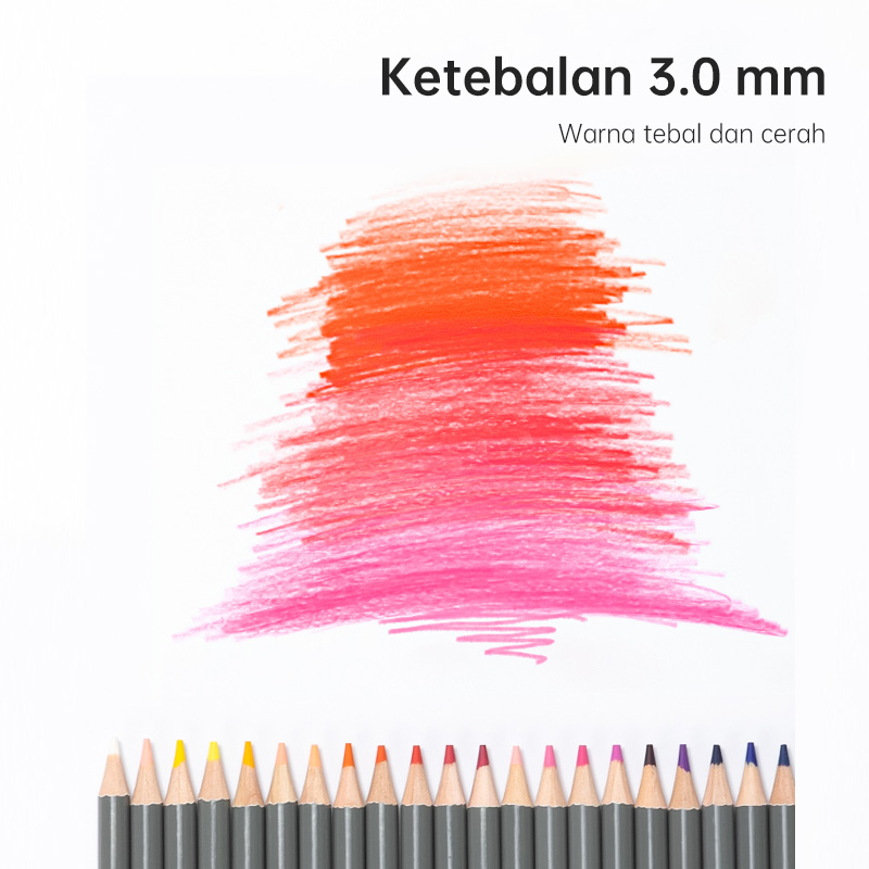 Nusign Watercolor Pencil / Pensil Warna 48 72 Warna Gratis Kuas NS731